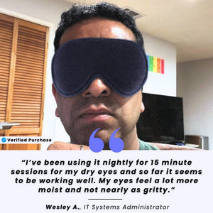 AizeNoras Heated Eye Mask for Dry Eyes & Sleep