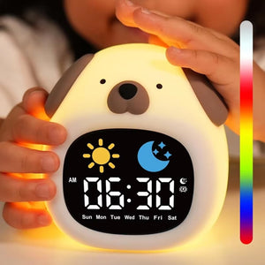 MornoChan Kids Sleep Training Alarm Clock with Sunrise Light