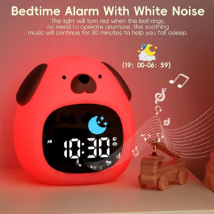 MornoChan Kids Sleep Training Alarm Clock with Sunrise Light