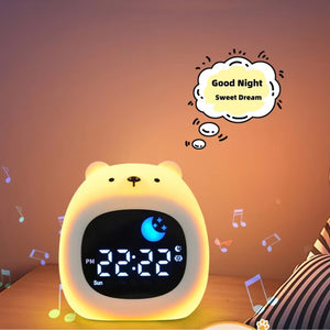 MornoChan Kids Sleep Training Alarm Clock with Sunrise Light