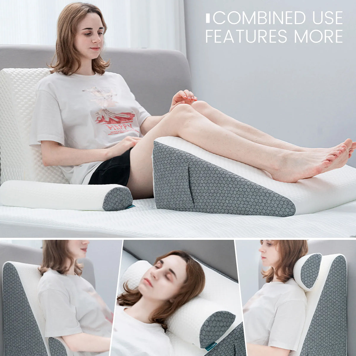 PropZilia - Bed Wedge Pillow For A Deep Sleep