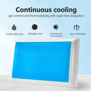 SlipiKool Gel Cooling Memory Foam Pillow for Neck Pain & Hot Sleepers