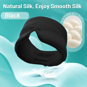 Snoozyxe 100% Blackout Silk Sleep Mask for Side Sleepers