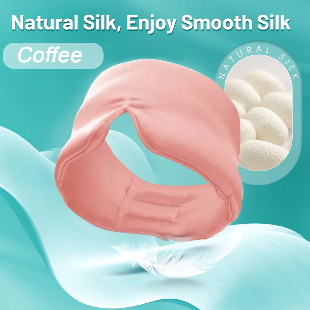 Snoozyxe 100% Blackout Silk Sleep Mask for Side Sleepers