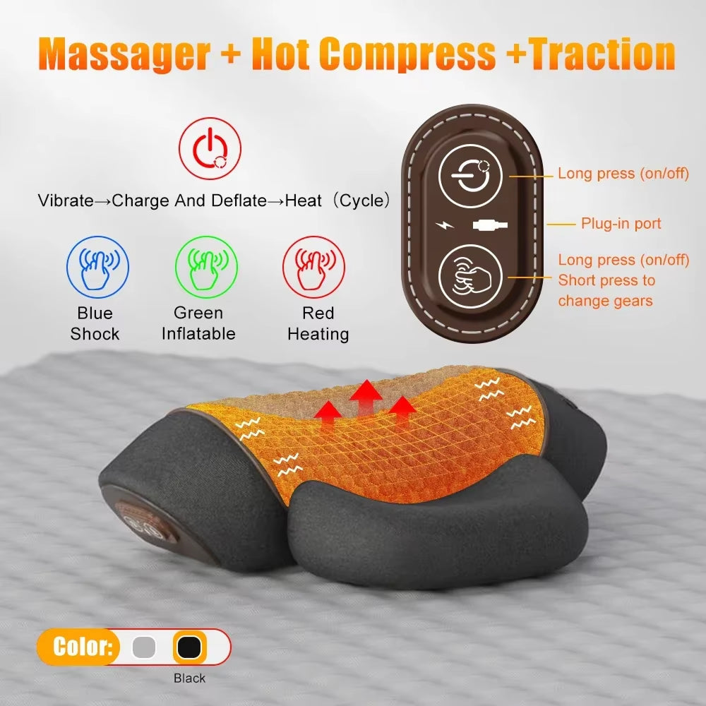 Soothexy Massage Pillow for Neck Relief and Traction