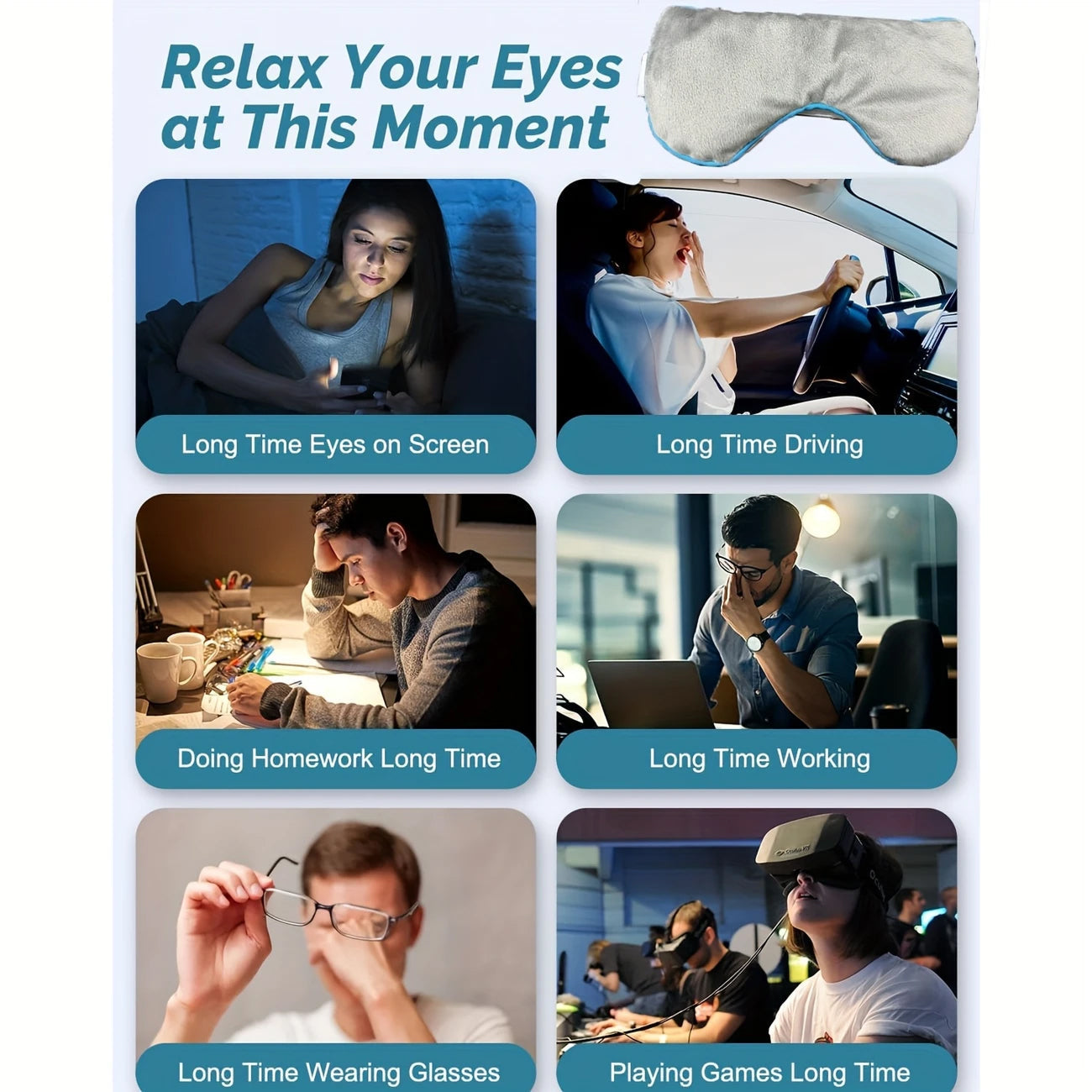 CozyLide Heated Eye Mask