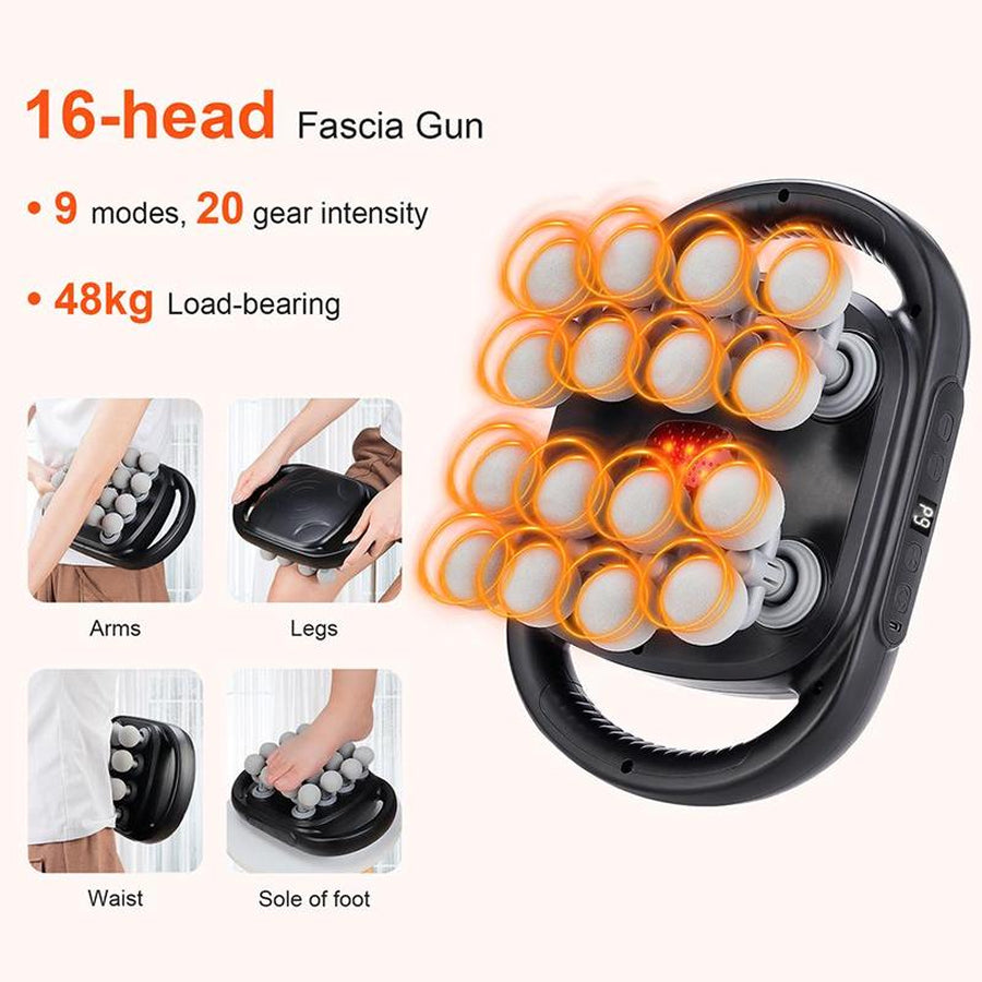 FlekSilia 16-Head Fascia Massager