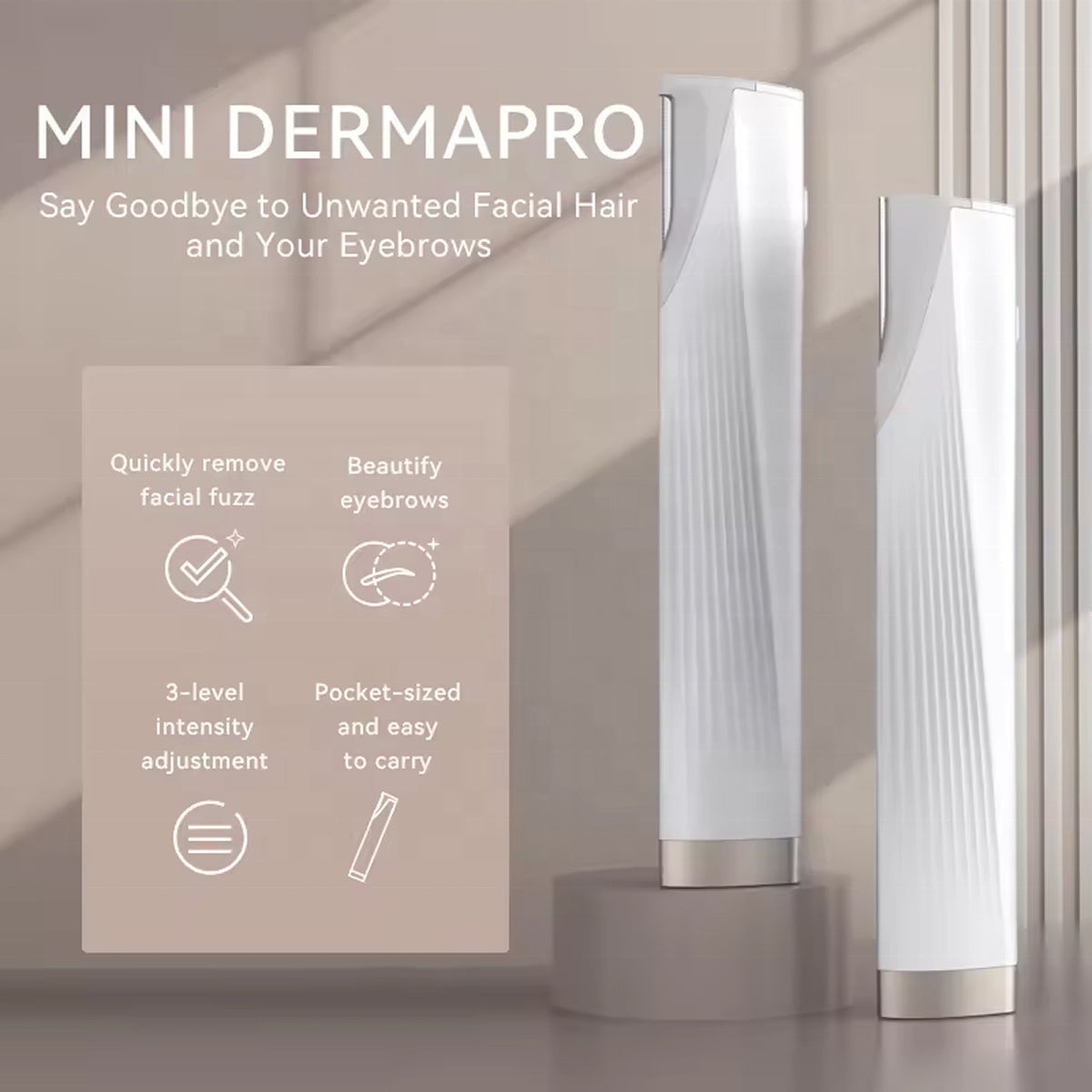 Glassyox Sonic Dermaplaning Device