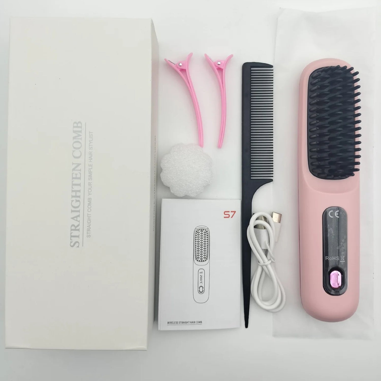 GloxyComb Cordless Straightening Brush