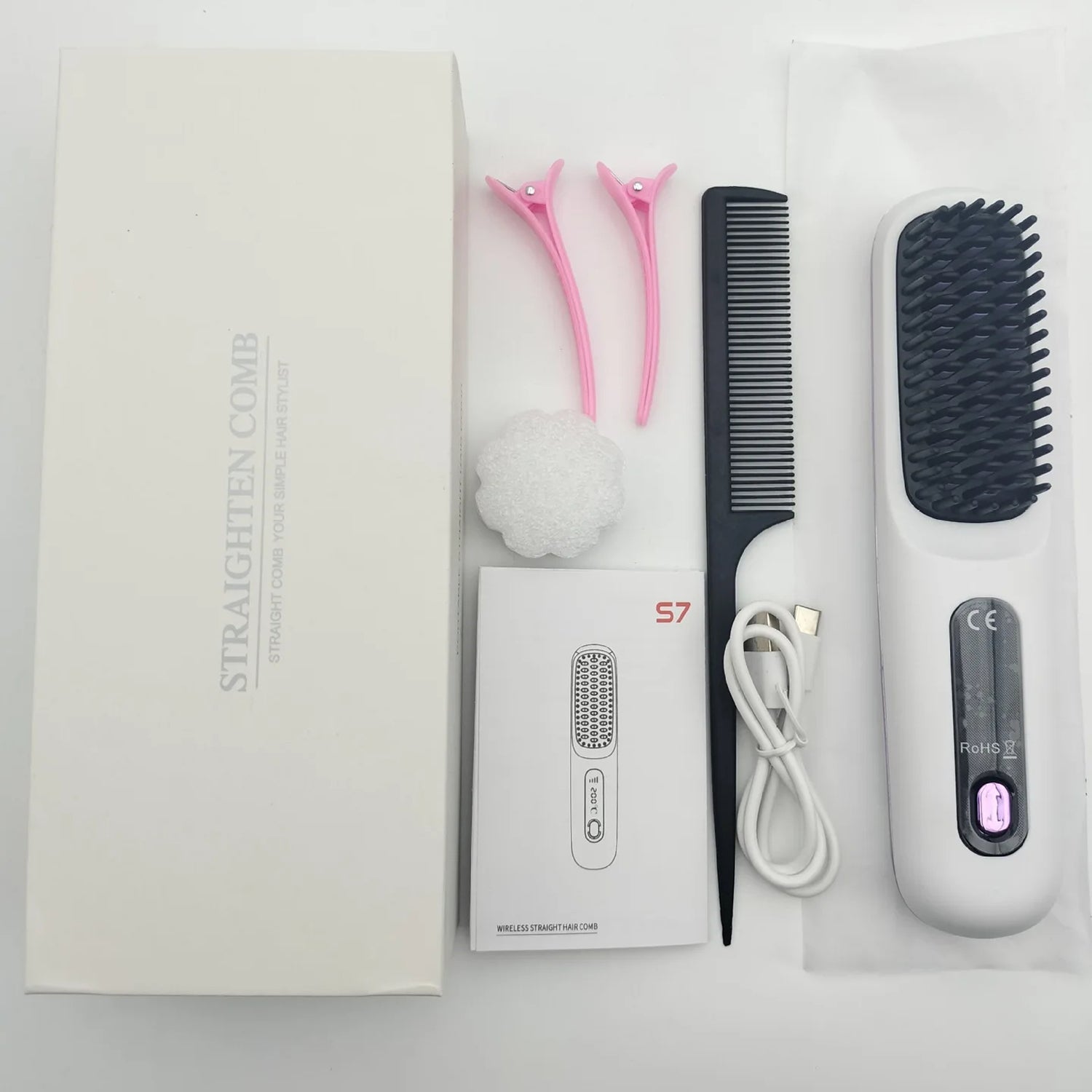 GloxyComb Cordless Straightening Brush