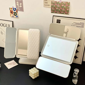 MinaViax Tri-Fold LED Makeup Mirror