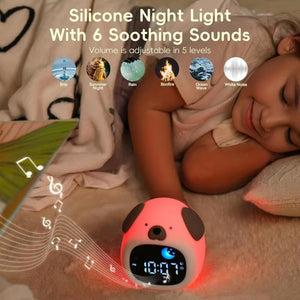 MornoChan Kids Sleep Training Alarm Clock with Sunrise Light