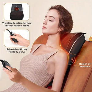 NeckoNova Deep Tissue Heated Massage Pillow for Neck and Back Relief