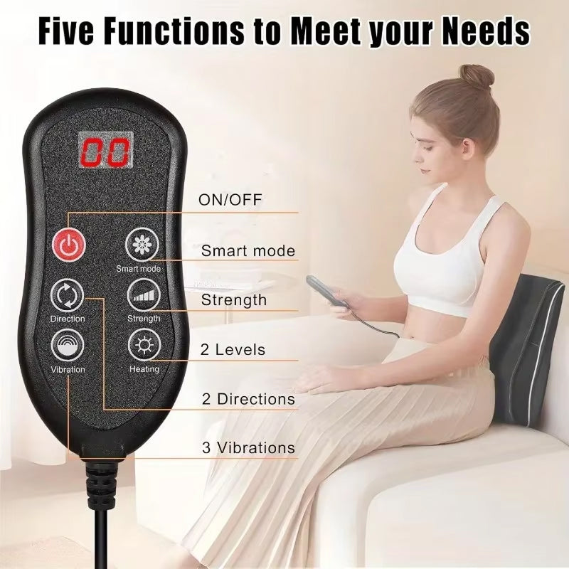 NeckoNova Deep Tissue Heated Massage Pillow for Neck and Back Relief