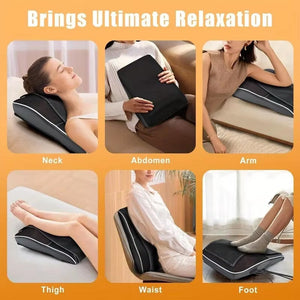 NeckoNova Deep Tissue Heated Massage Pillow for Neck and Back Relief