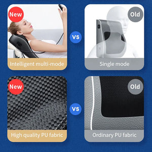 NeckoNova Deep Tissue Heated Massage Pillow for Neck and Back Relief