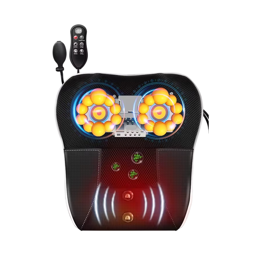 NeckoNova Deep Tissue Heated Massage Pillow for Neck and Back Relief