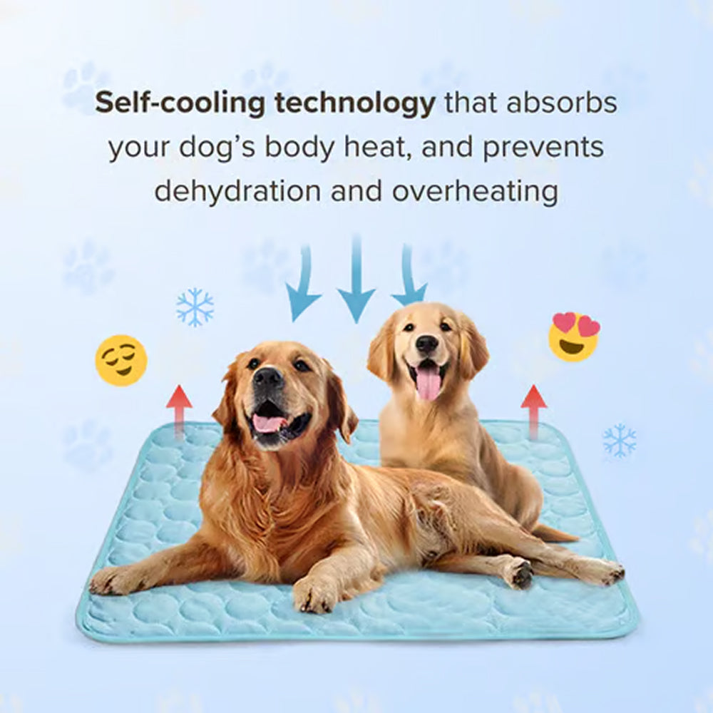 Pawolaf Self-Cooling Dog Mat for Instant Heat Relief