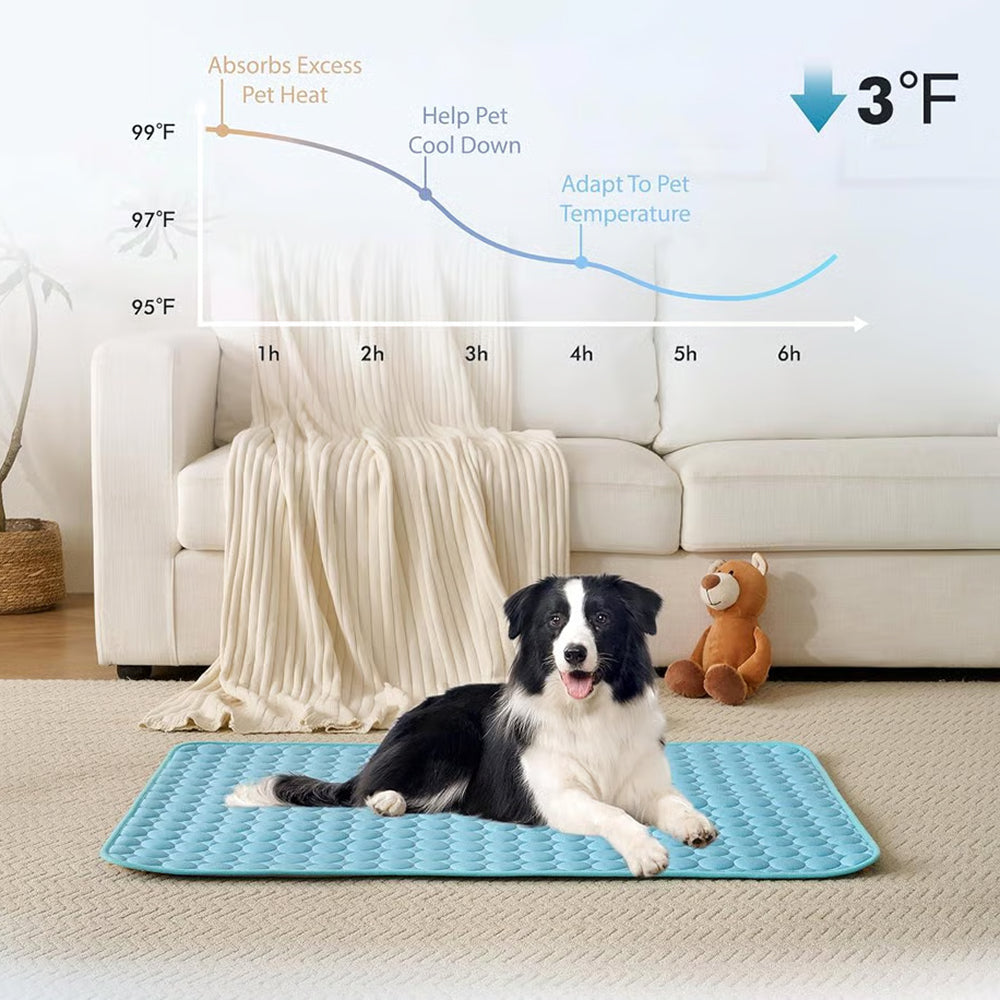 Pawolaf Self-Cooling Dog Mat for Instant Heat Relief