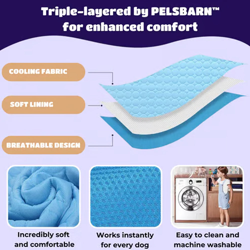 Pawolaf Self-Cooling Dog Mat for Instant Heat Relief
