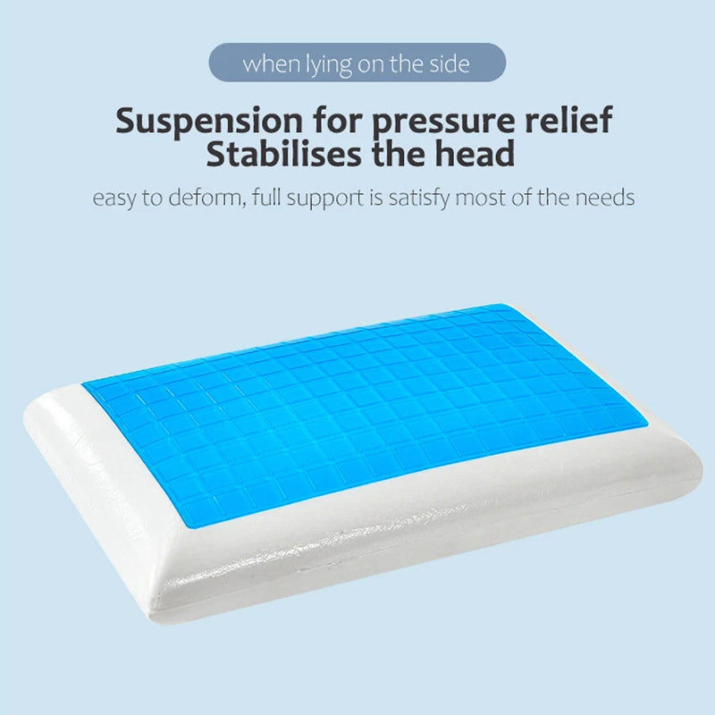 SlipiKool Gel Cooling Memory Foam Pillow for Neck Pain & Hot Sleepers