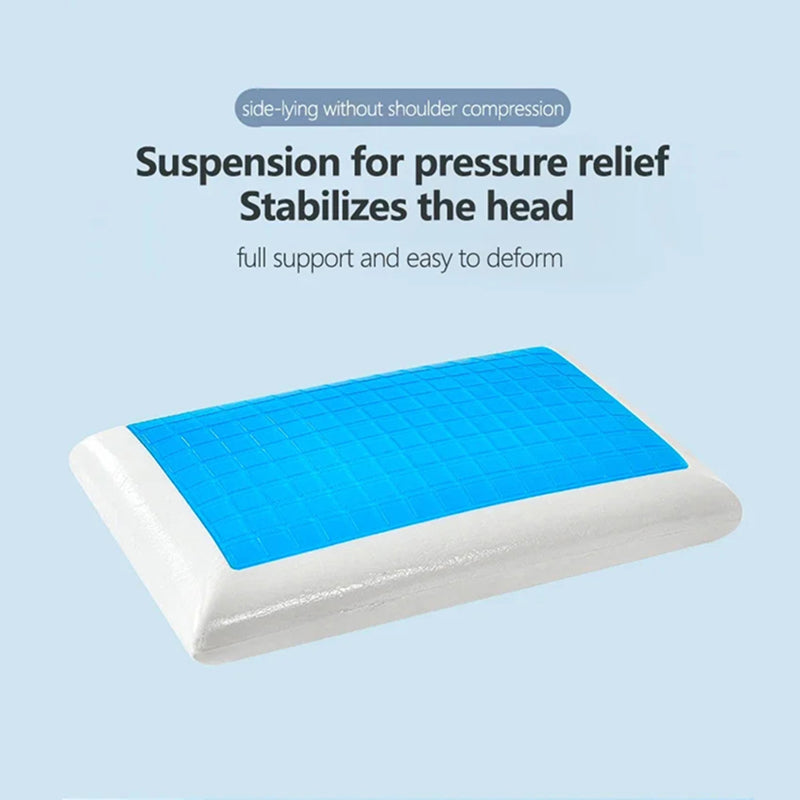 SlipiKool Gel Cooling Memory Foam Pillow for Neck Pain & Hot Sleepers