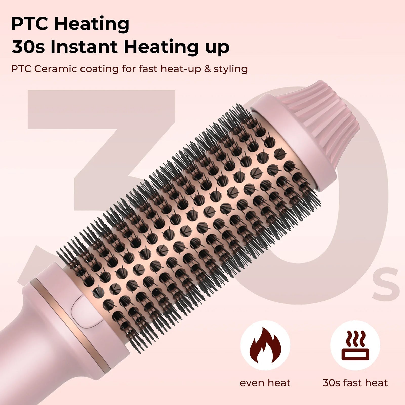 VeloxVibe Heated Brush